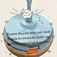 Vista 5 de Taza de café con mezcla eléctrica auto agitable, taza de agitación de vidrio ligera de alta velocidad de 400ml para el hogar