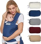 NEOtech Care Baby Wrap Carrier - Cotton - Breathable & Adjustable - For Infant, Newborn, Child, Toddler (Grey)
