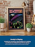 Vista 4 de AMERICAN LUXURY GIFTS Classic Music Wall Art Print - Vintage Rock Band Poster For Music Room, Studio, Office, Man Cave & Living Room Decor