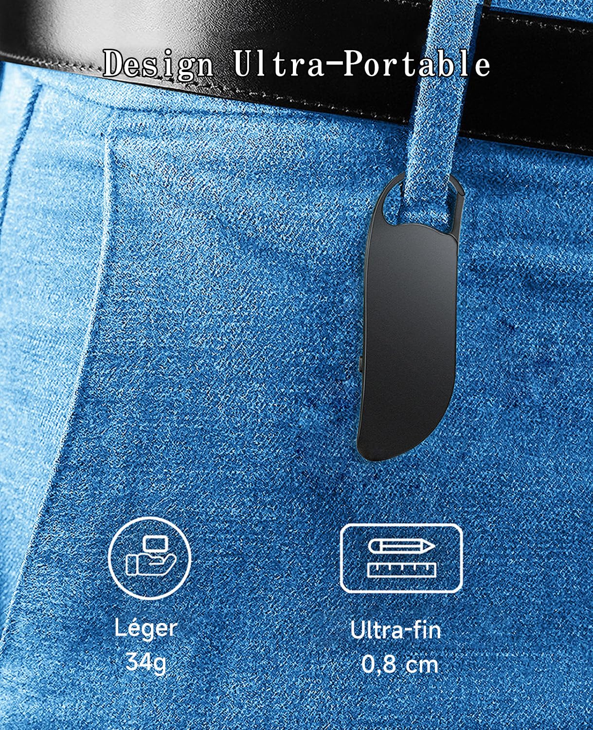 Enregistreur Vocal Portable, 30 Heures d'Autonomie, Audio HD, V11