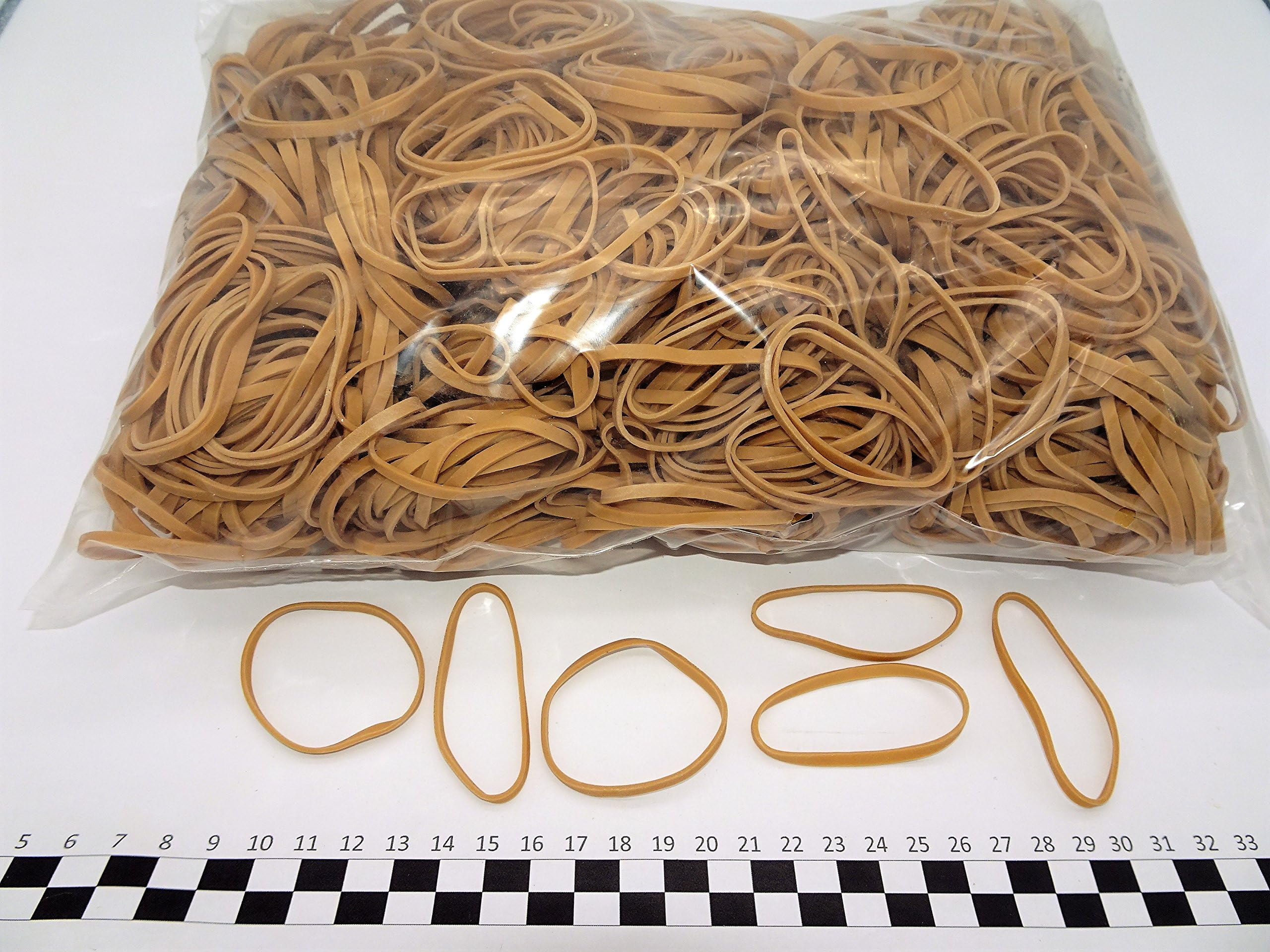 PROGOMRubber bands - 60(ø38) mm x 3 mm - blond - 1kg bag