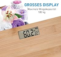 Grundig Bambusz Digitális Személymérleg LCD Kijelzővel 180 kg-ig 6