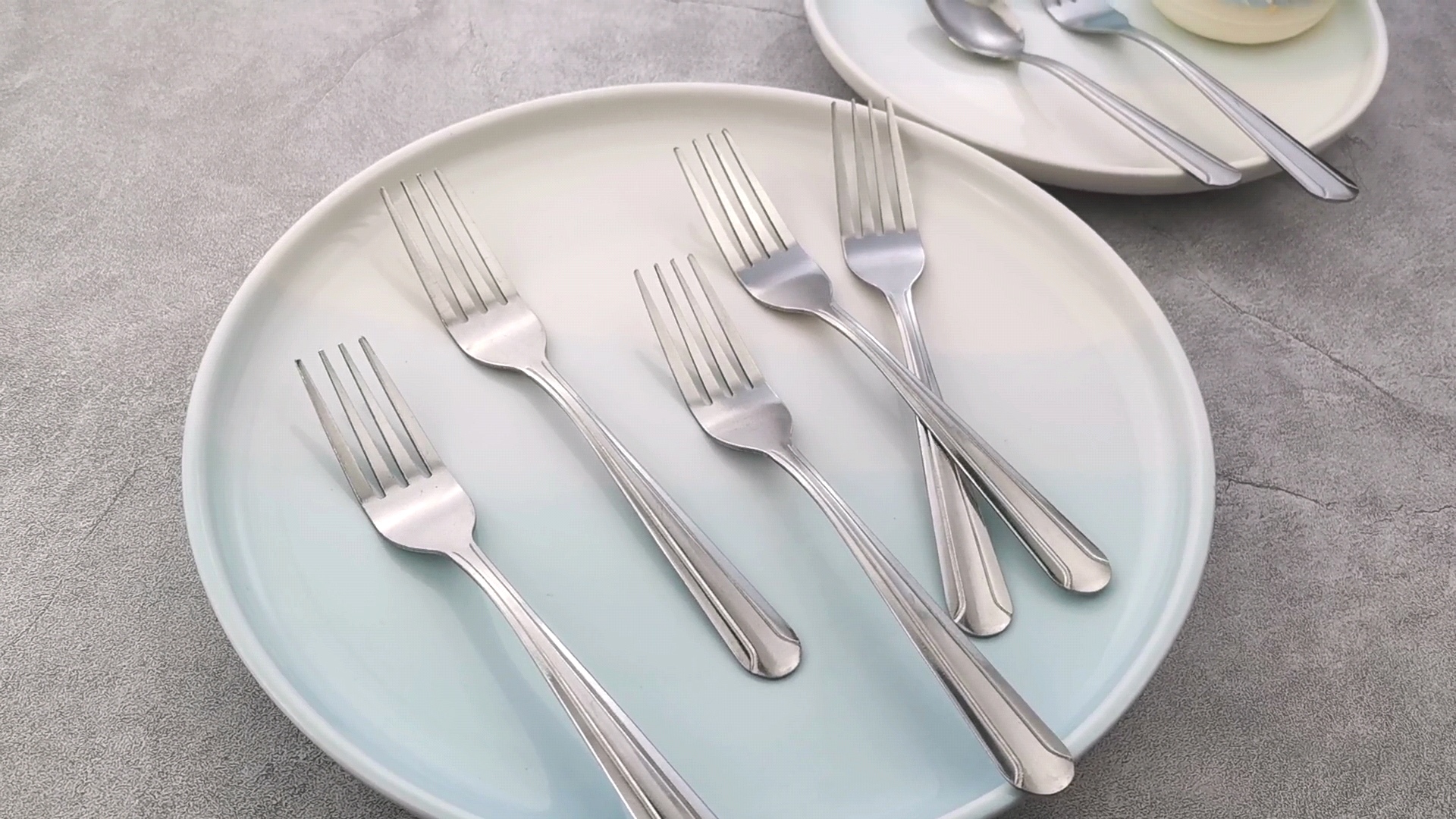 BEWOS16pcs Set de Fourchettes(8.07 Pouces), Set de fourchette en acier inoxydable, Fourchette, Miroir Poli, Argent Couvert Fourchettes de table, Lave-Vaisselle