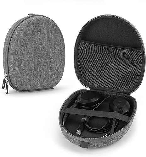 Linkidea Funda de transporte para auriculares compatible con VXI BlueParrott B550-XT (204165-C), B450-XT, B350-XT, B250-XTS, bolsa de viaje rígida