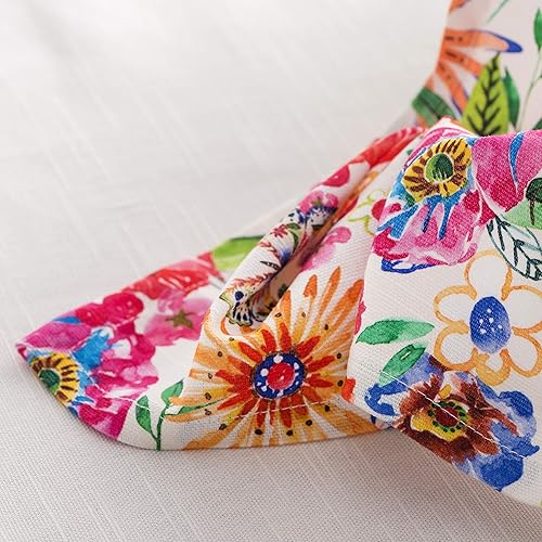 Miniatura 7 de Maison d' Hermine Happy Florals - Juego de 4 servilletas 100% algodón suave y cómodo perfectas para cenas familiares, bodas, fiestas de cóctel,