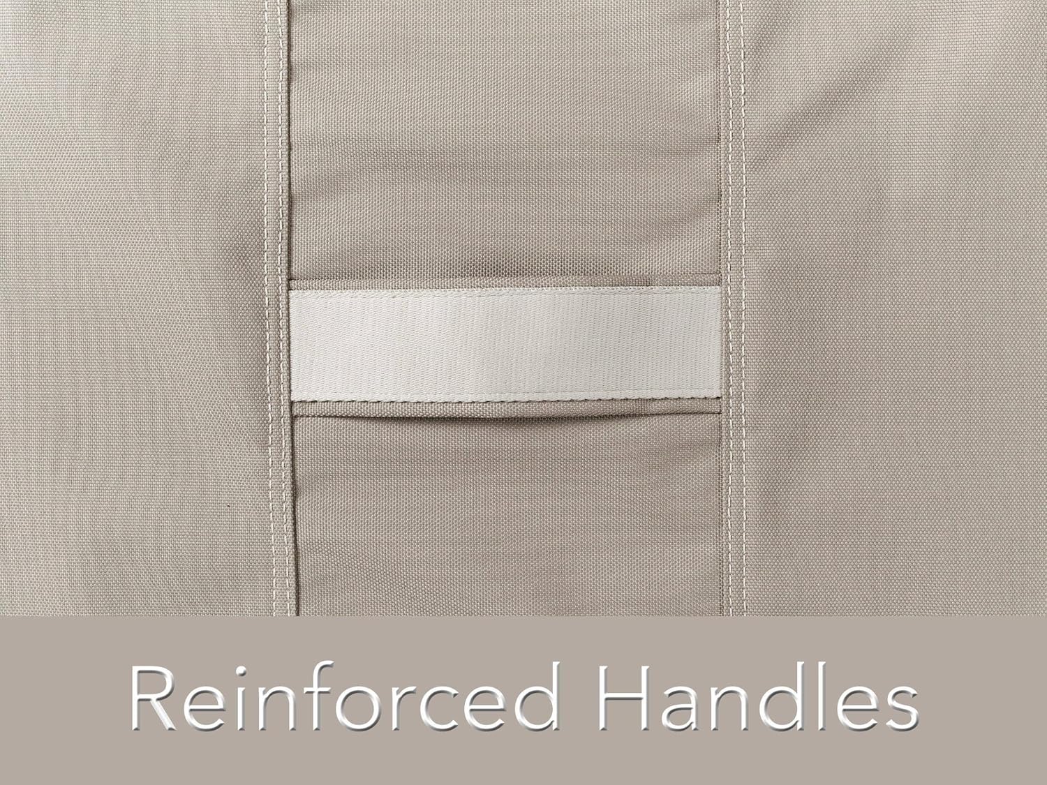 Covermates Prestige Round Fire Pit Cover – Heavy-Duty Water-Resistant Outdoor Patio Protection with 900D Polyester, Mesh Air Vents, Buckle Straps & Drawcord Hem, Round 42DIAMETER x 25H, Clay