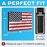 Vista 2 de Garnetics Funda para TV al Aire Libre de 65 Pulgadas – Cubierta Impermeable y Resistente a la Intemperie con Protectores de Pantalla Smart Shield