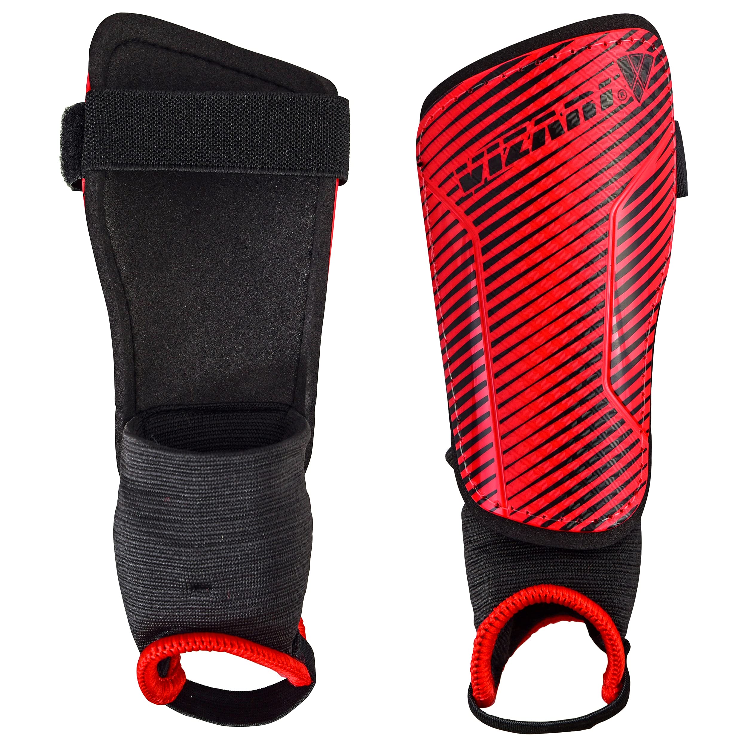 Vizari Matera Soccer Shin Guards | Lightweight PP Shell | Foam Padded Backing | Youth Soccer Shin Guards | Soccer Equipments