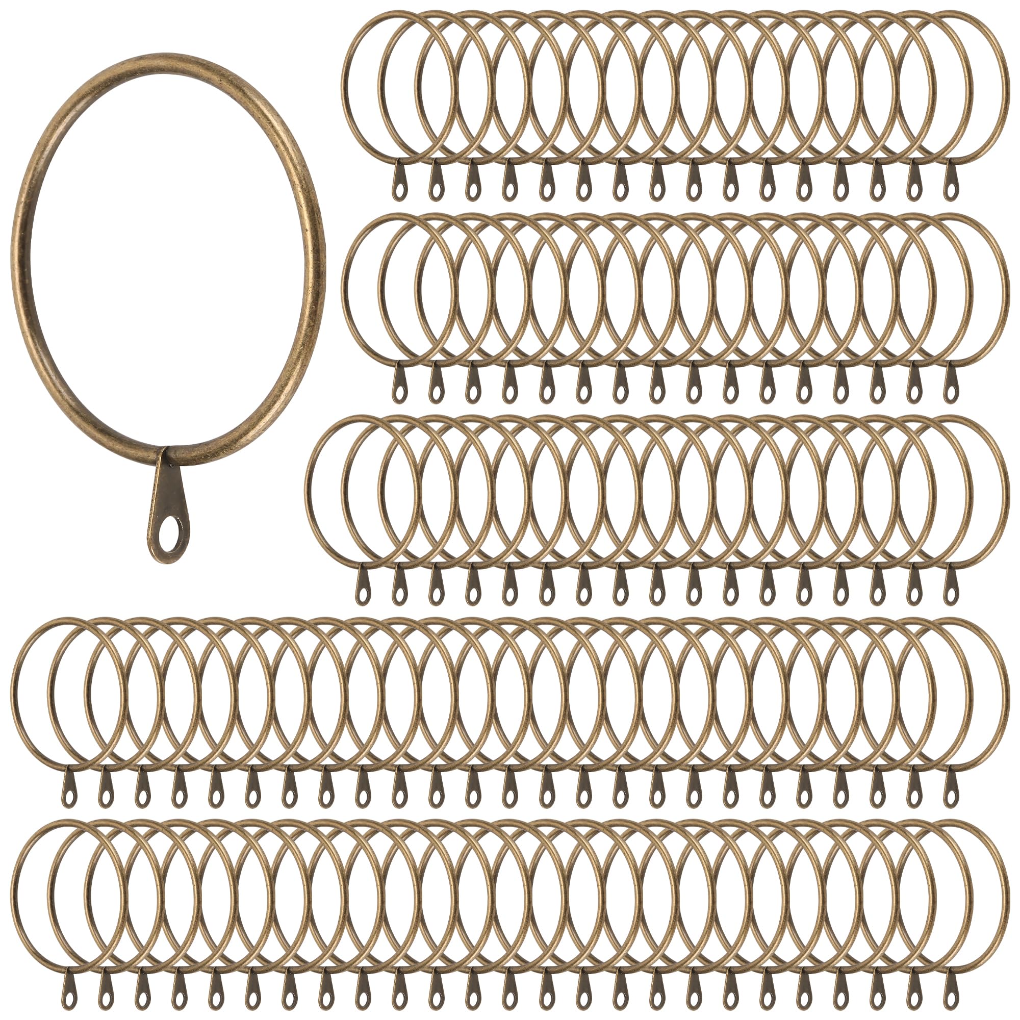Accesorios decorativos para cortinas con acabado en bronce y diseño vintage duradero