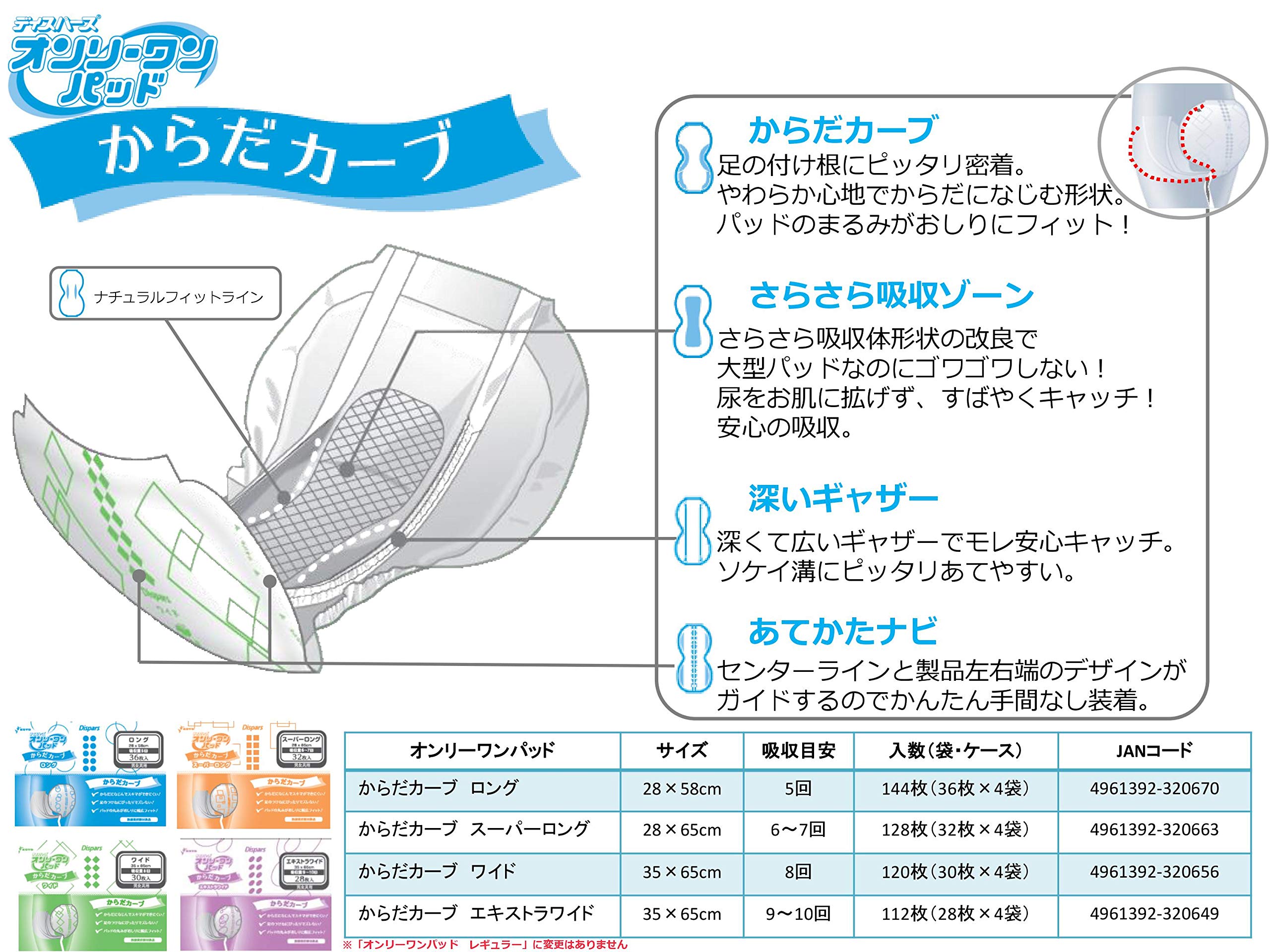 Amazon | ディスパース オンリ-ワンパッドからだカ-ブエキストラワイド