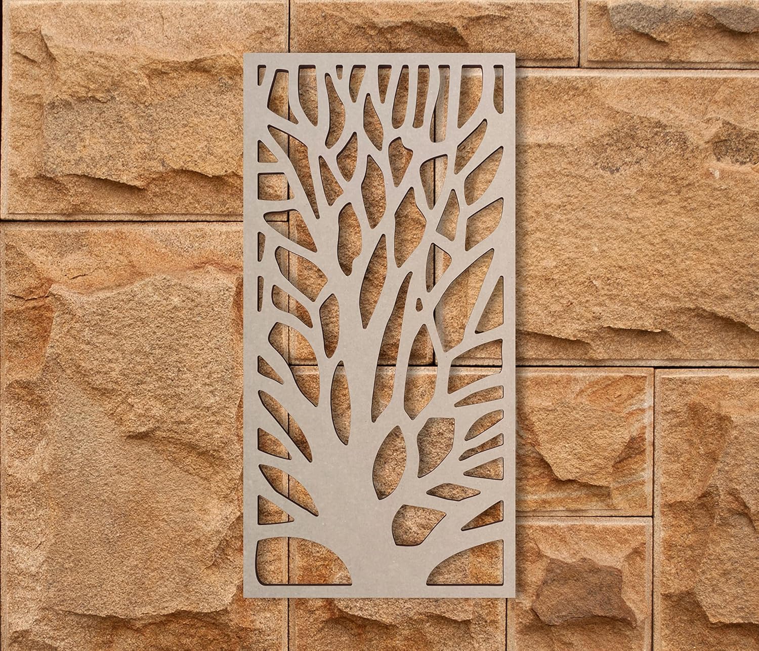 Wooden Tree of Life Lattice - Mandala Wall Art for Home Decor, Wall Panels, Overlays, Trellis, Privacy Screens & Yard Decor