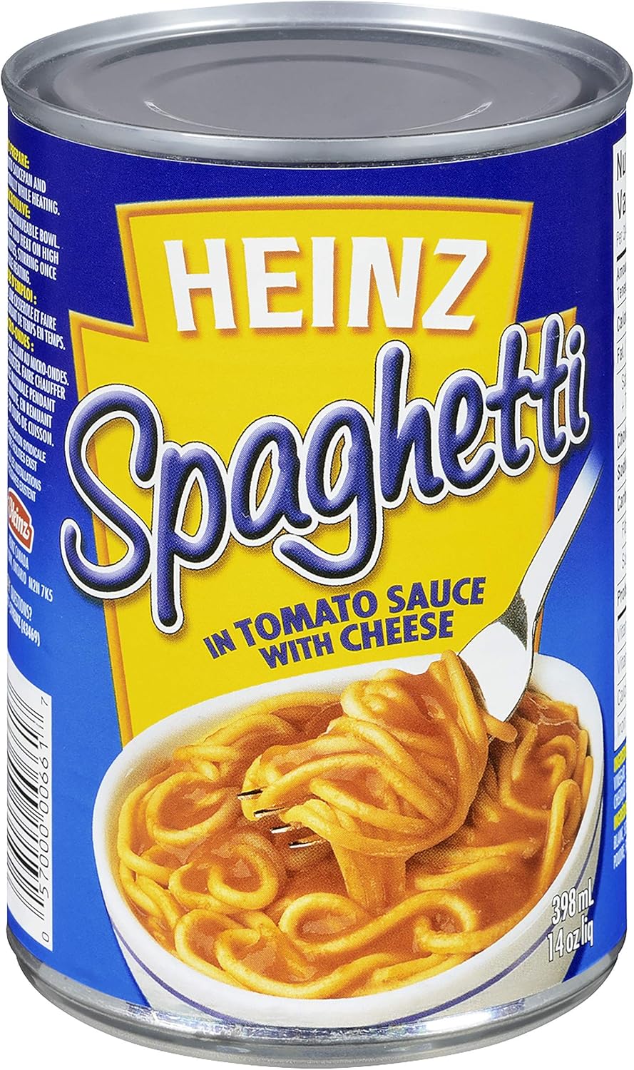 Heinz Spaghetti in Tomato Sauce with Cheese, 398mL (Pack of 24) Amazon.ca Grocery & Gourmet Food