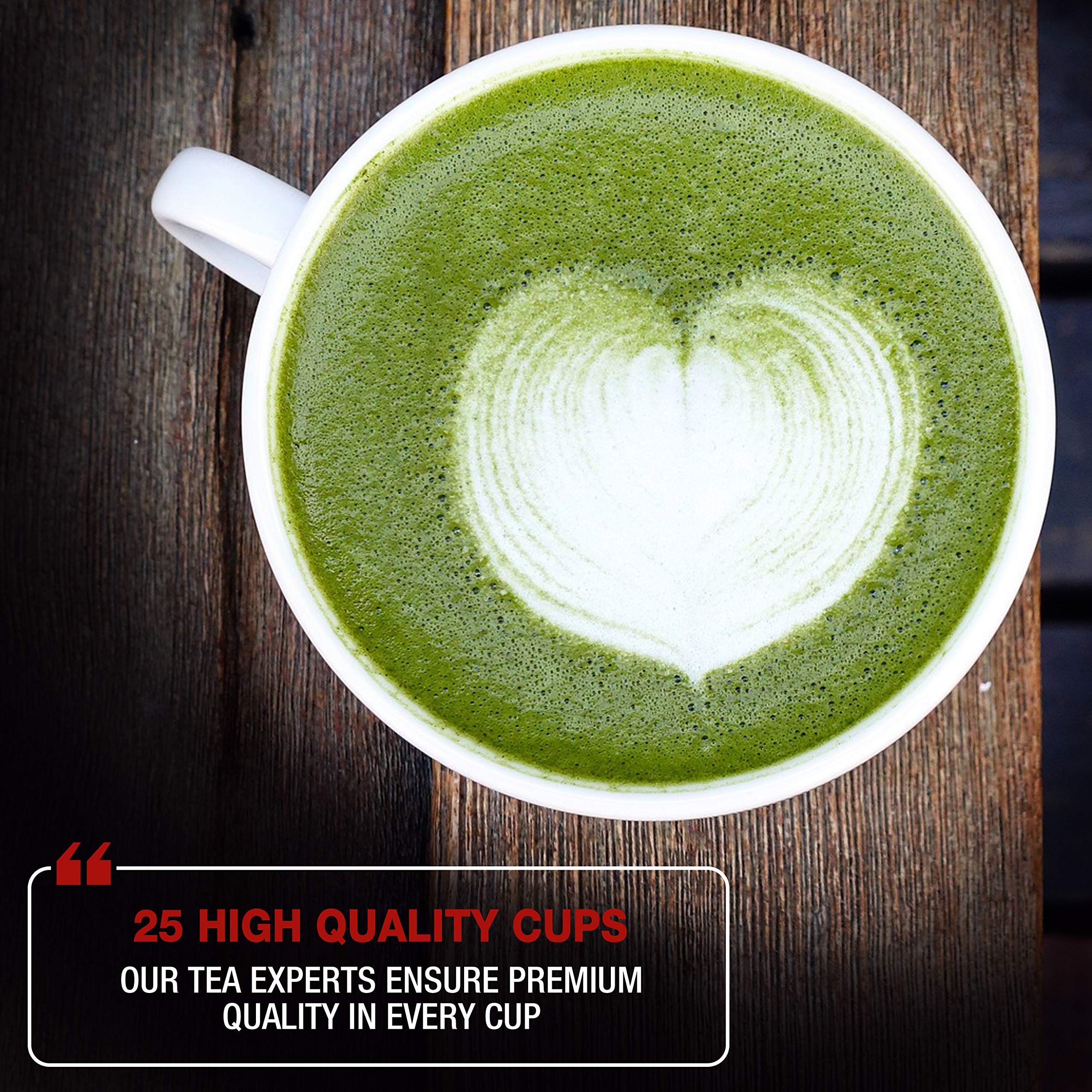 Tipson Organic Matcha Tea Infusions - Matcha Masala Chai - Non GMO and Gluten Free - 25 Premium — view 5