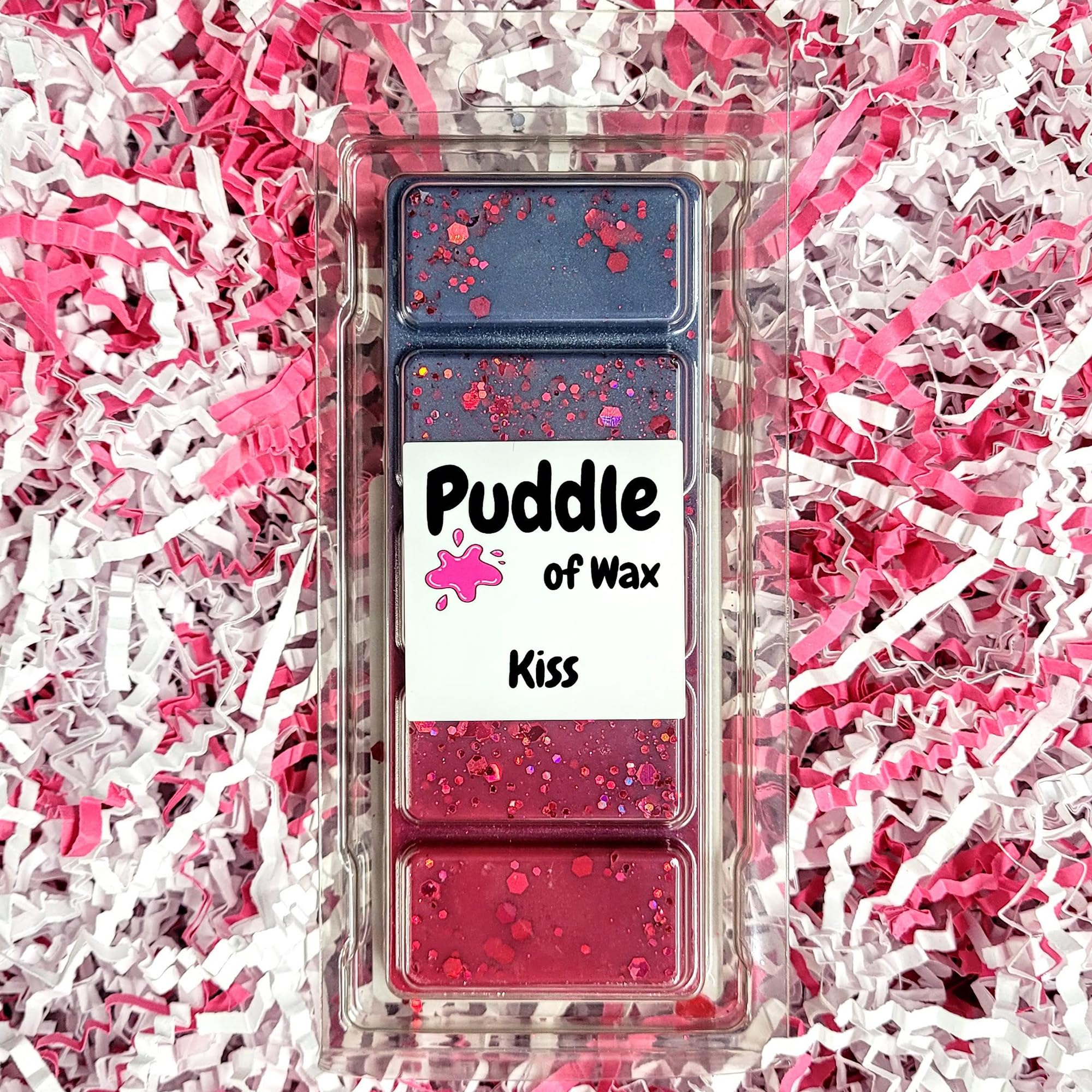 Puddle of Wax - Kiss Soy Wax Melt Snap Bar - 50g - Laundry Scent - Vegan Friendly - Made in the UK