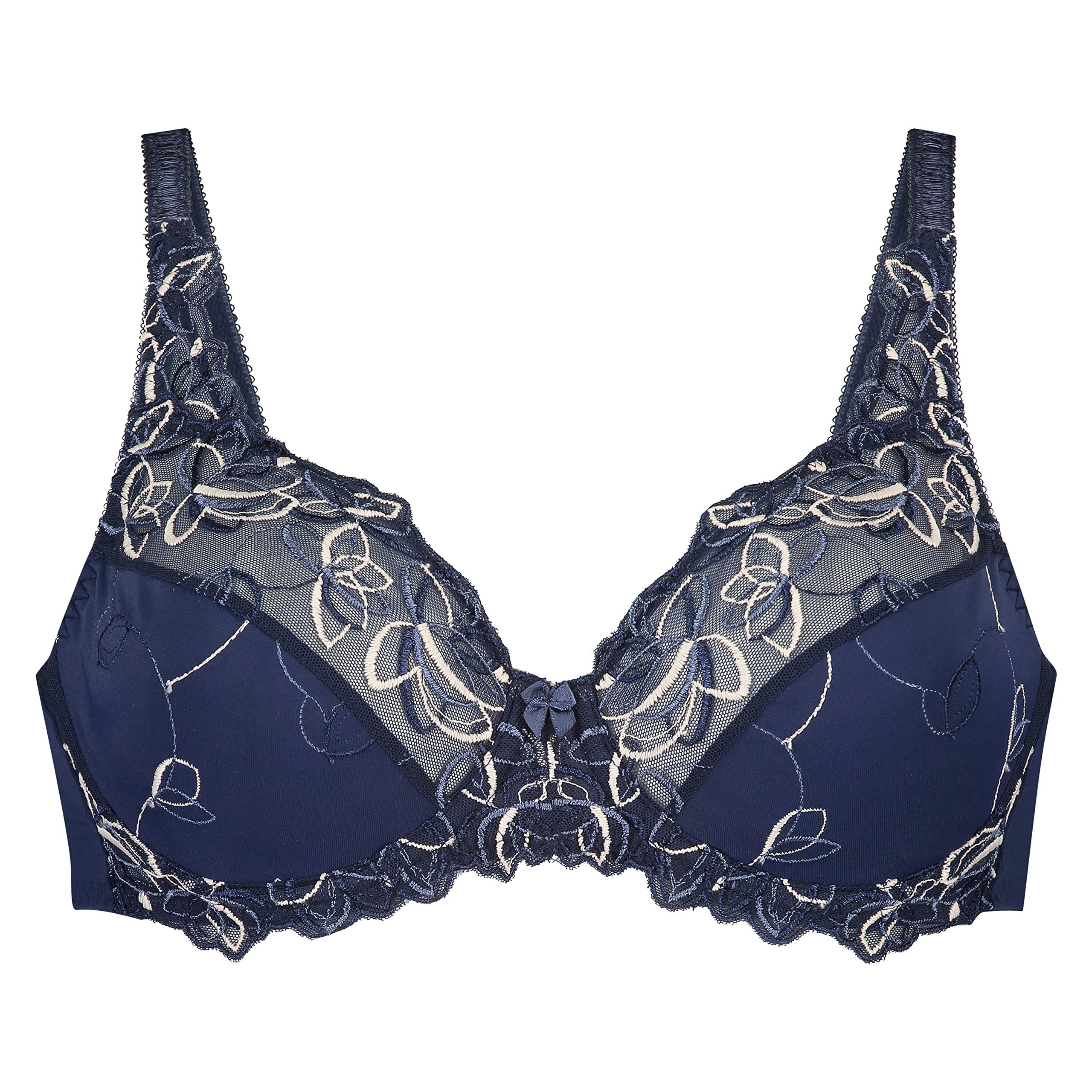 Hunkemöller Bügel-BH Diva – Unwattiert, Mit Spitze, Medieval Blue, Größe 75E