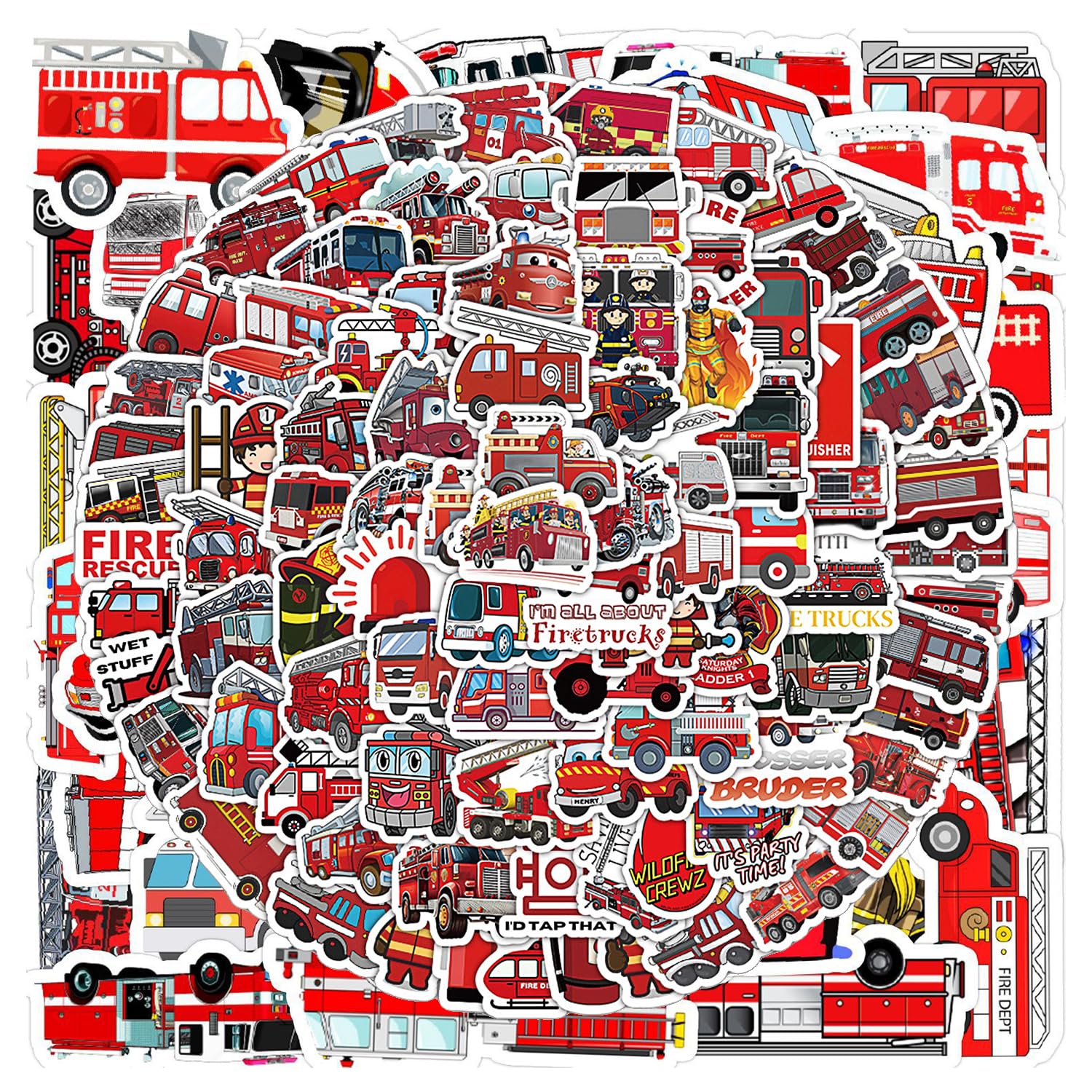 TVSVKWE 150 Fire-Themed Stickers, Creative Graffiti Stickers, Children'S Stickers, Waterproof Stickers, Can Decorate Water Bottles, Notebooks, Bicycles.