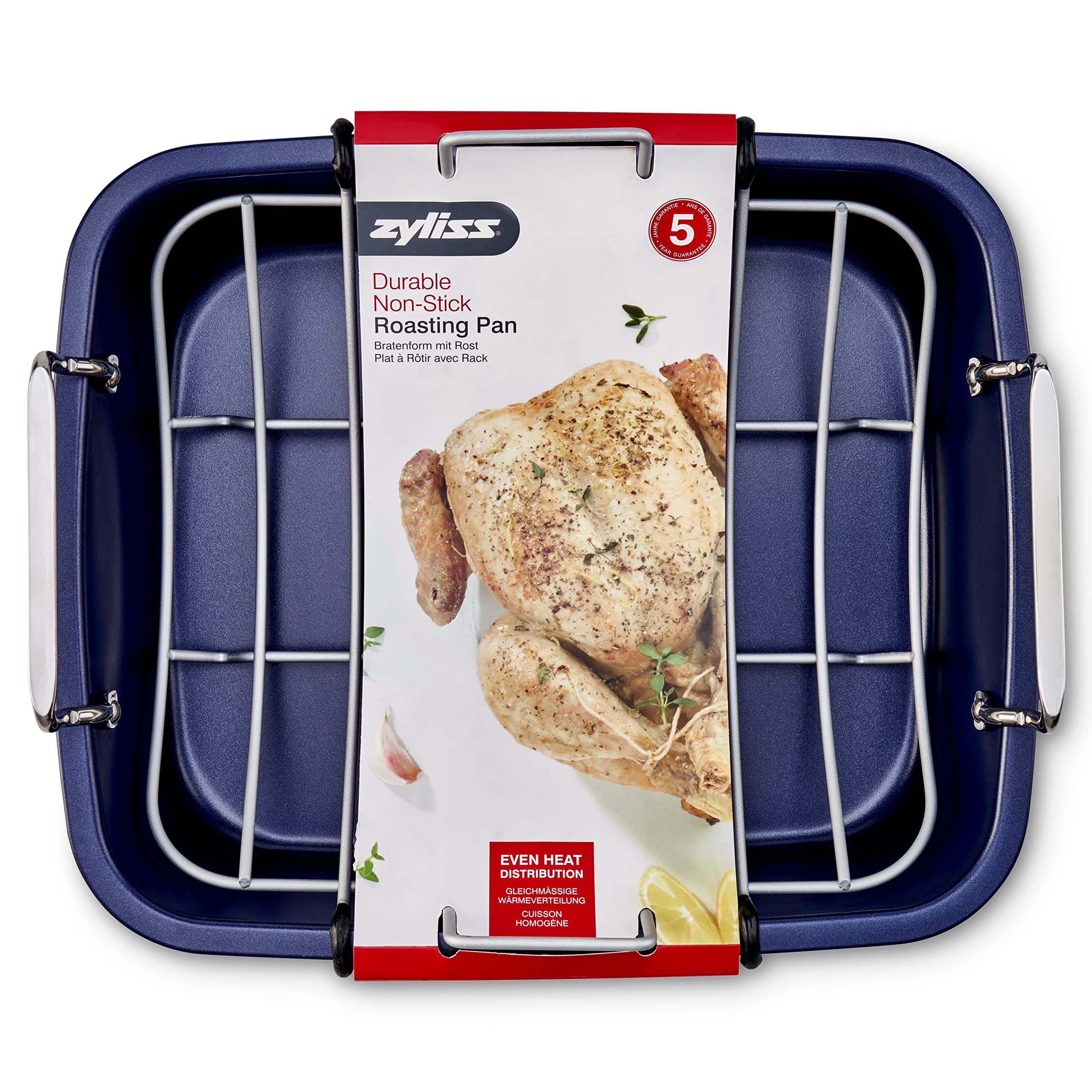 Amazon.com: Zyliss E980206 Non-Stick Roasting Tin with Rack