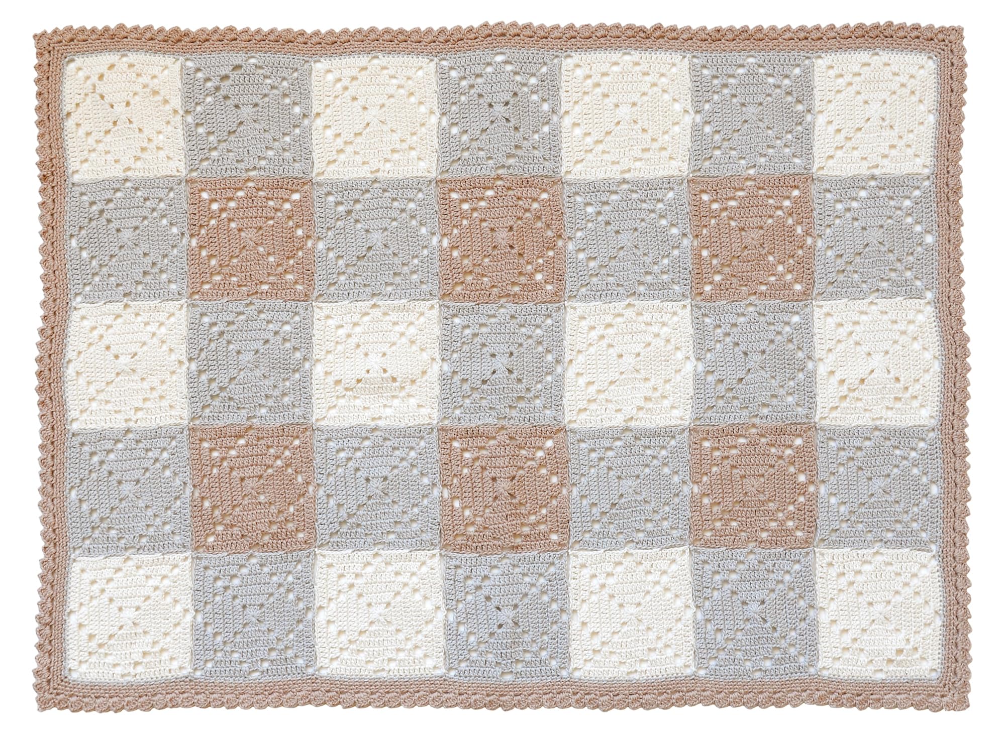 Amazon | ハマナカ あみものキット ギンガムチェックのモチーフ