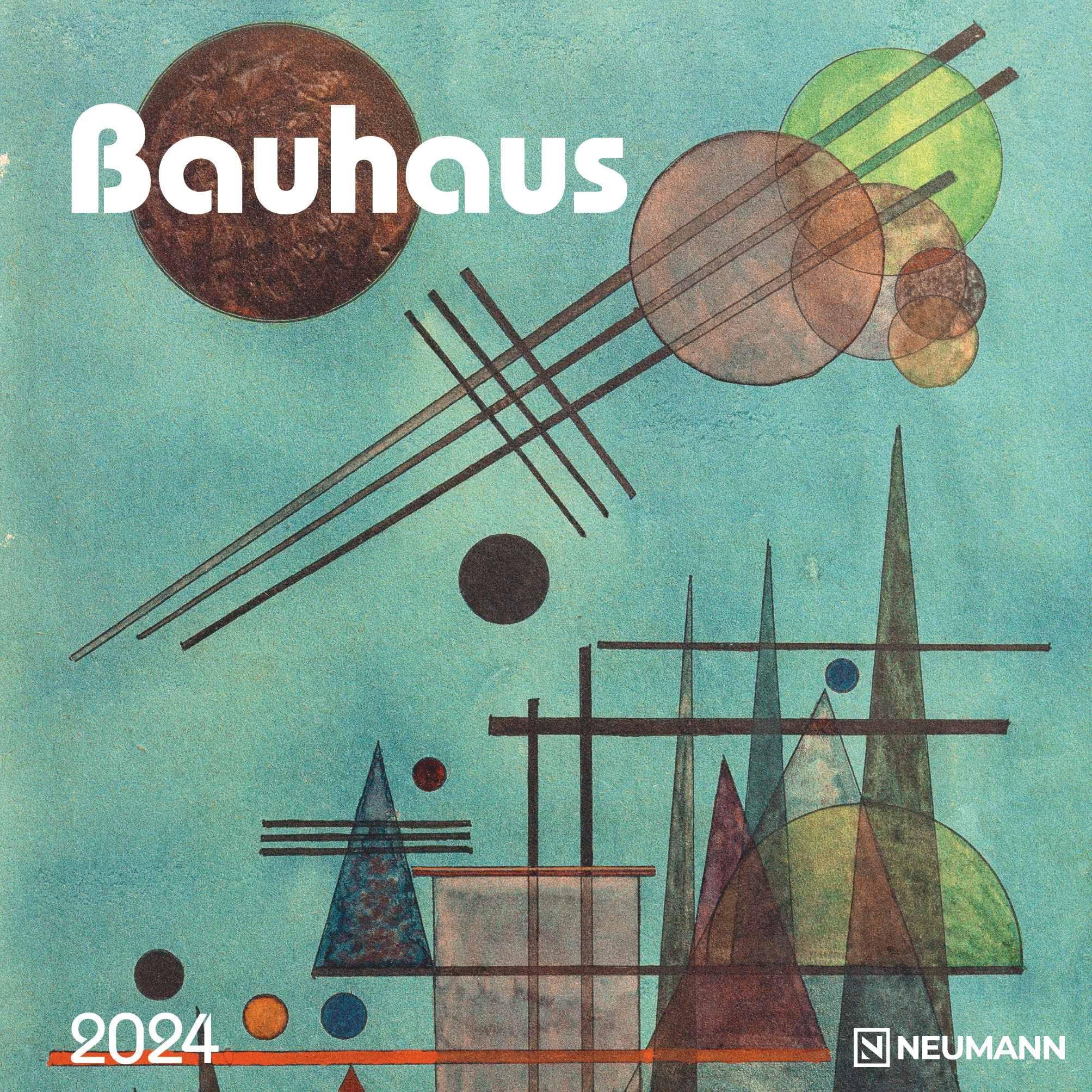 Bauhaus 2023 - Wand-Kalender - Broschüren-Kalender - 30x30 - 30x60 Geöffnet - Kunst-Kalender (GRID CALENDAR