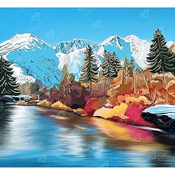 【成】Diamond art Club Amazon.com: DIAMOND ART CLUB Autumn in Leavenworth Diamond