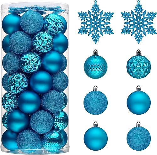 Miniatura 260 de Valery Madelyn Juego de adornos decorativos para árbol de Navidad para otoño, Halloween, 50 unidades de 2.36 pulgadas, rojo, verde y dorado