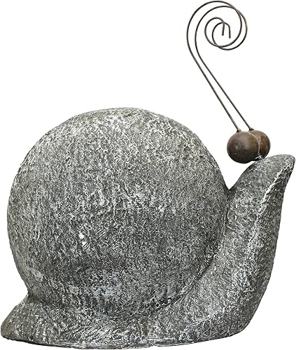 Miniatura 4 de Design Toscano Estatuas de gasterópodos de jardín a paso de caracol caracol mediano