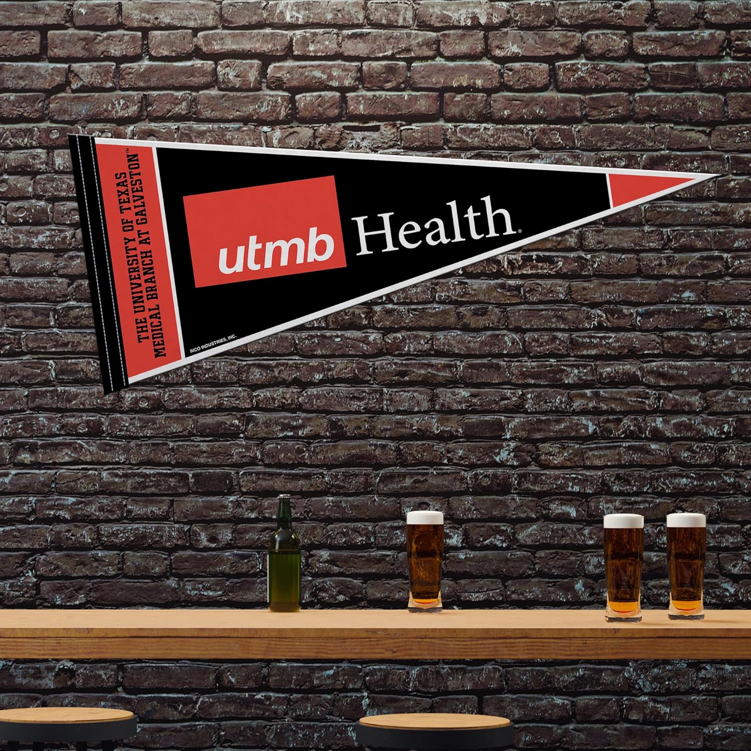 Rico Industries NCAA 12" x 30" Felt Wall Décor Pennant - Great for Home/Bed Room/Man Cave Décor - Image 2