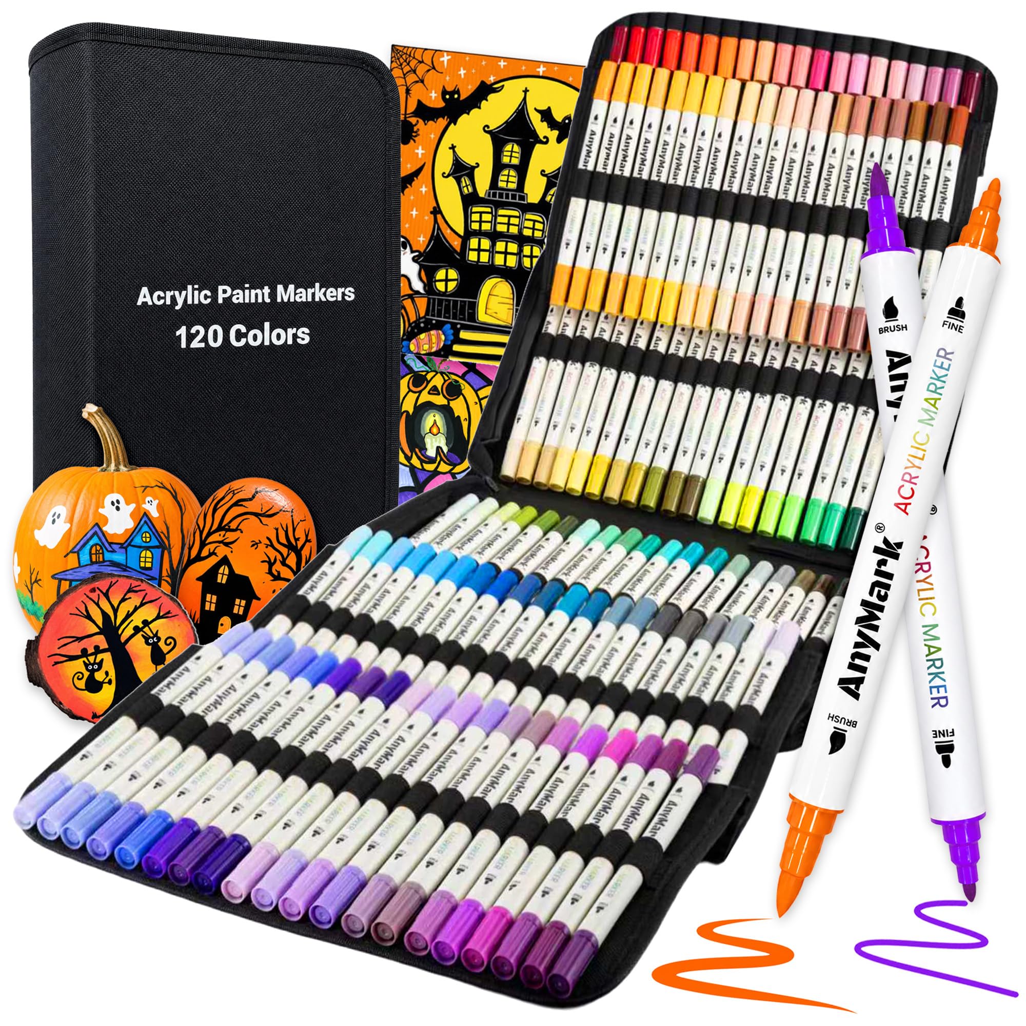 AnyMark Acrylic Paint Markers - 24 Colors -10