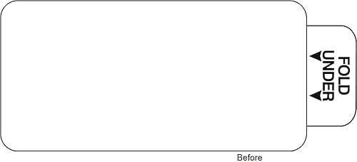 Miniatura 2 de Insignias térmicas directas de 4" con caducidad para impresoras DYMO y cebra, 4 rollos/1000 insignias