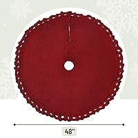 Vista 46 de Mr. Pen Christmas Tree Skirt - 48 inches, Faux Fur, White