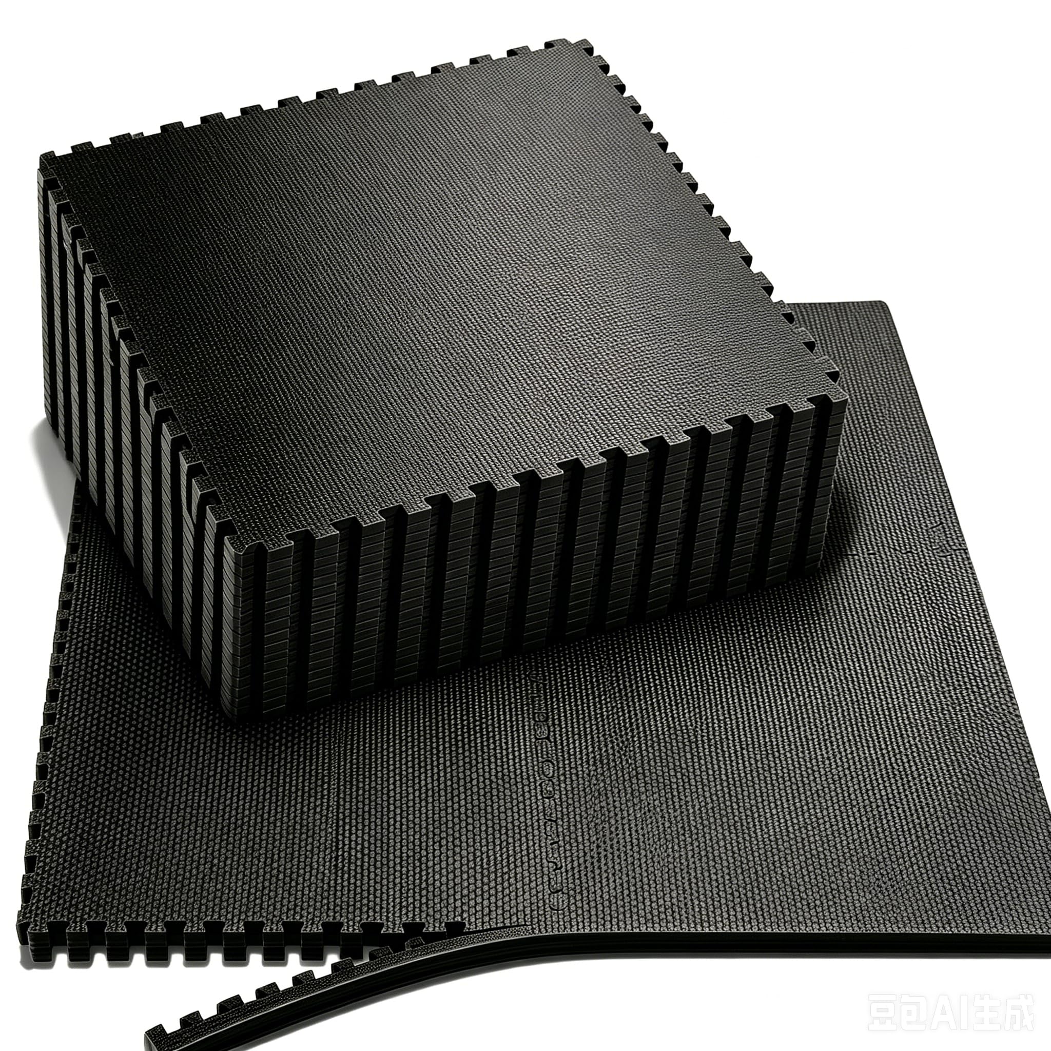 Tapete para Piscina EVA 60 x 60 x 1 cm – Losetas Protectoras para Piscina y Spa, Impermeables, Antideslizantes y Amortiguadoras, Negro o Gris, Juego de 12 o 48 Piezas