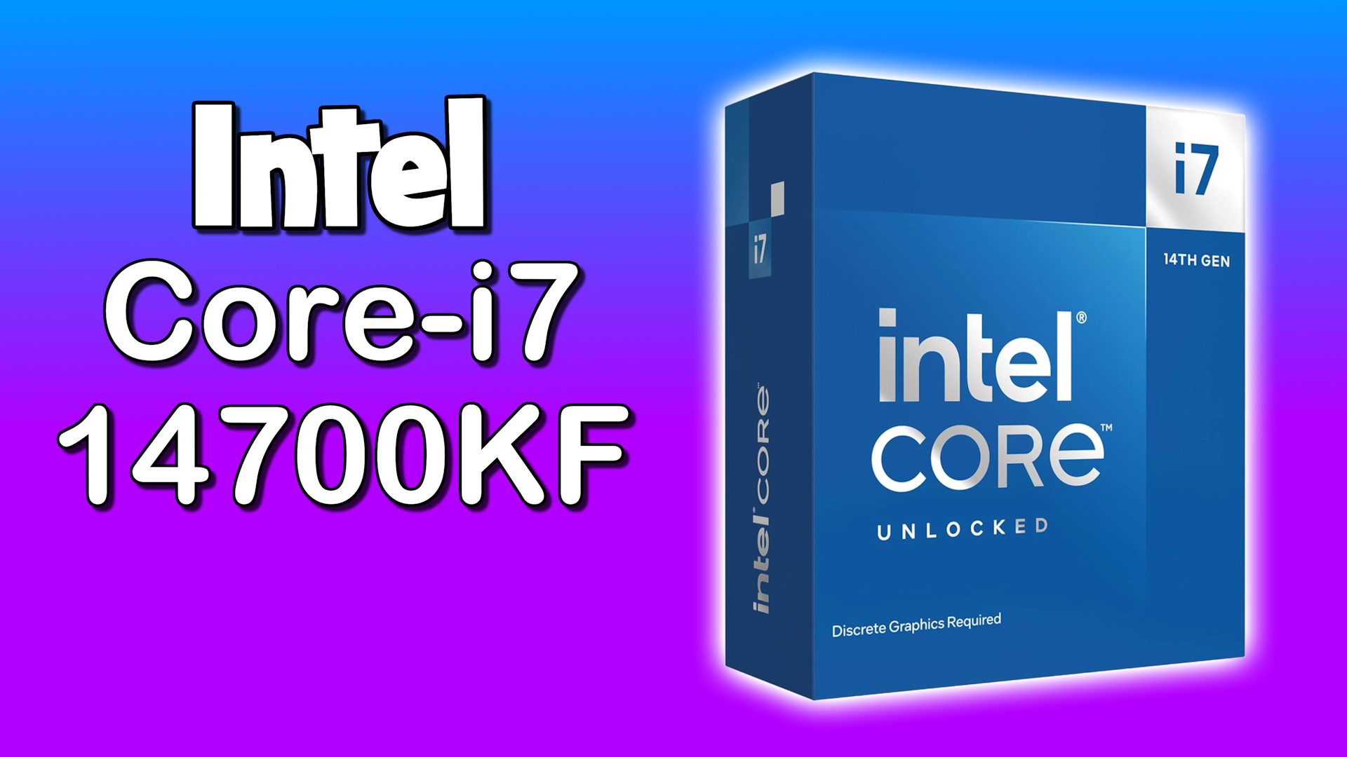 Watch Intel Core i7-14700KF Gaming Desktop CPU Review on Amazon Live