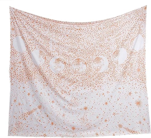 Miniatura 2 de Popular Handicrafts Tapiz de eclipse de luna, tapiz de galaxia del universo, tapiz de cielo nocturno estrellado, tapiz para colgar en la pared para