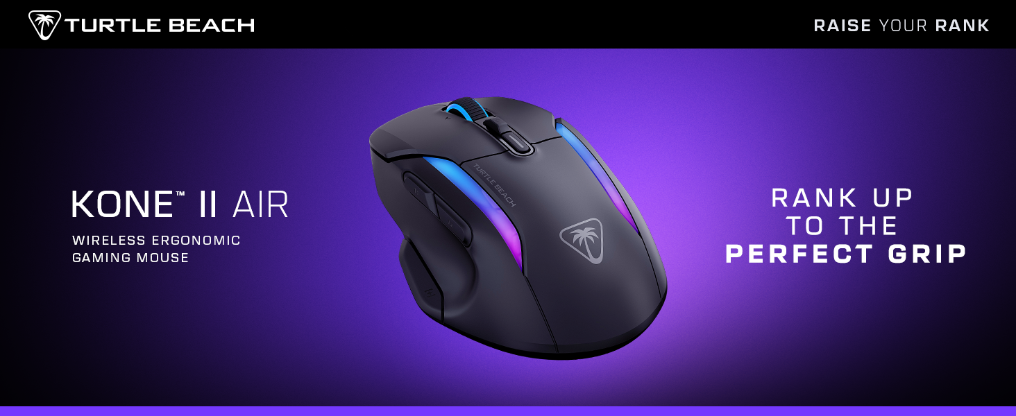 Amazon.com: Turtle Beach Kone II Air Wireless Ergonomic RGB PC