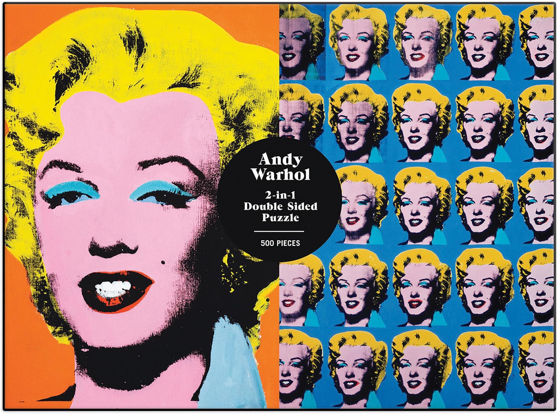 Warhol Marilyn 500 Piece Double Sided Puzzle