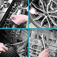 Vista 7 de DURATECH 497-Piece Mechanics Tool Set, Include SAE/Metric Sockets, 90-Tooth Ratchet and Wrench Set in 3 Drawer Tool Box