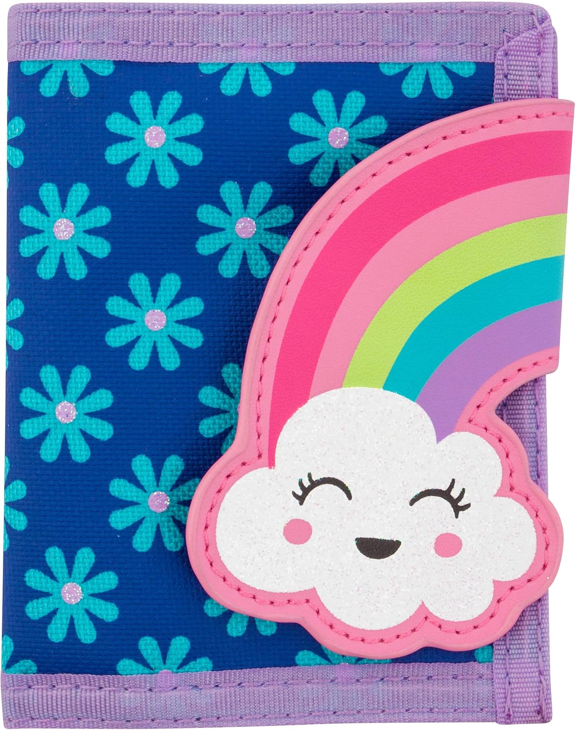 Stephen Joseph Kids' Unisex Toddler Wallet,Polyester, Spacious, Rainbow