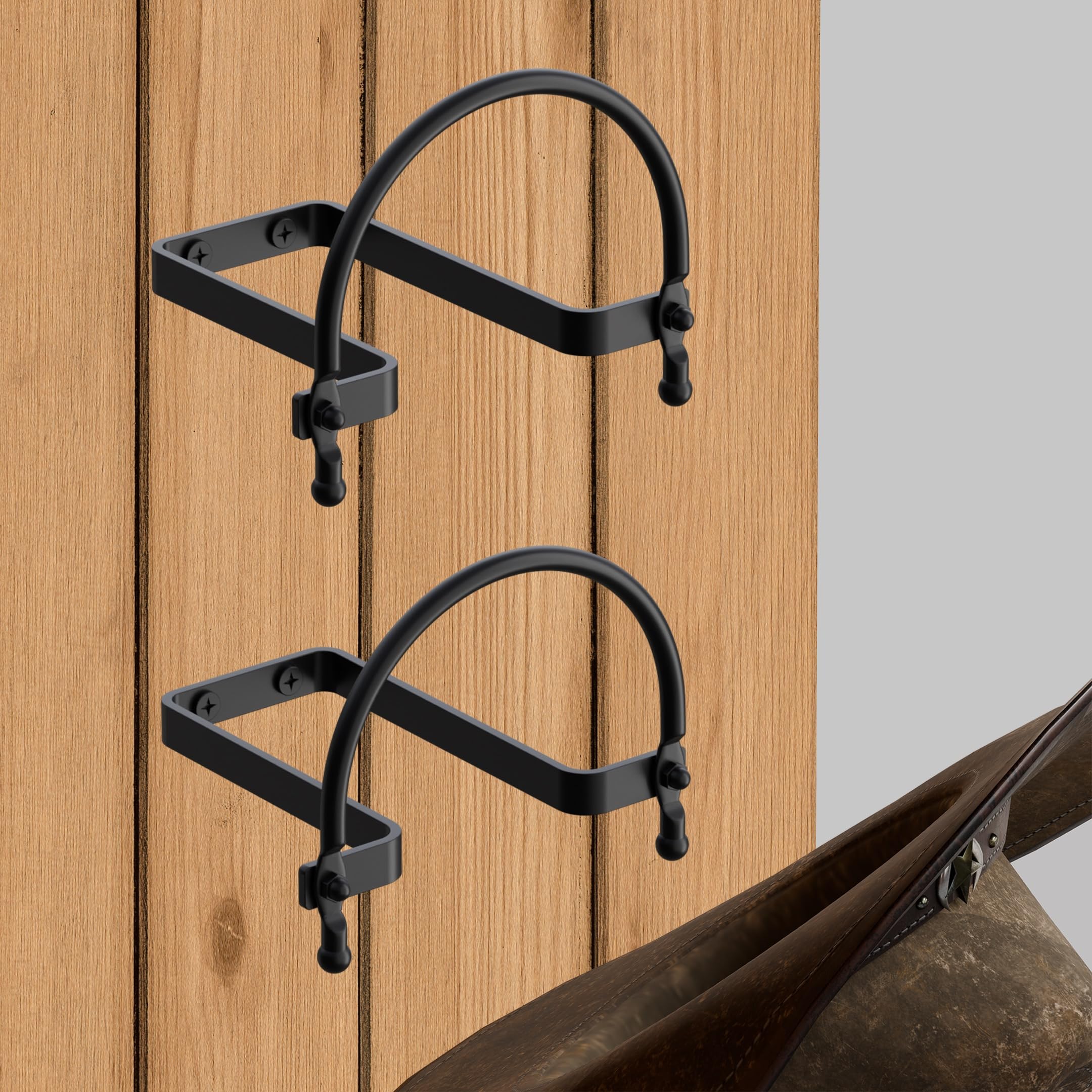 Photo 1 of Chinpakden Cowboy Hat Rack 2 Pack, Wall Mount Hat Organizer.