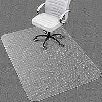 Vista 10 de Tapete resistente para silla de oficina para suelos de alfombra y tapete de escritorio para suelos alfombrados, protector de suelo transparente