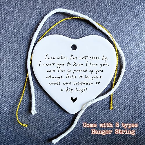 Miniatura 5 de Even When I'm Not Close By Heart Ceramic Ornament Sister Gift to My Daughter Christmas Heart Ornament Keepsake Gift Bestie Far Away Gift