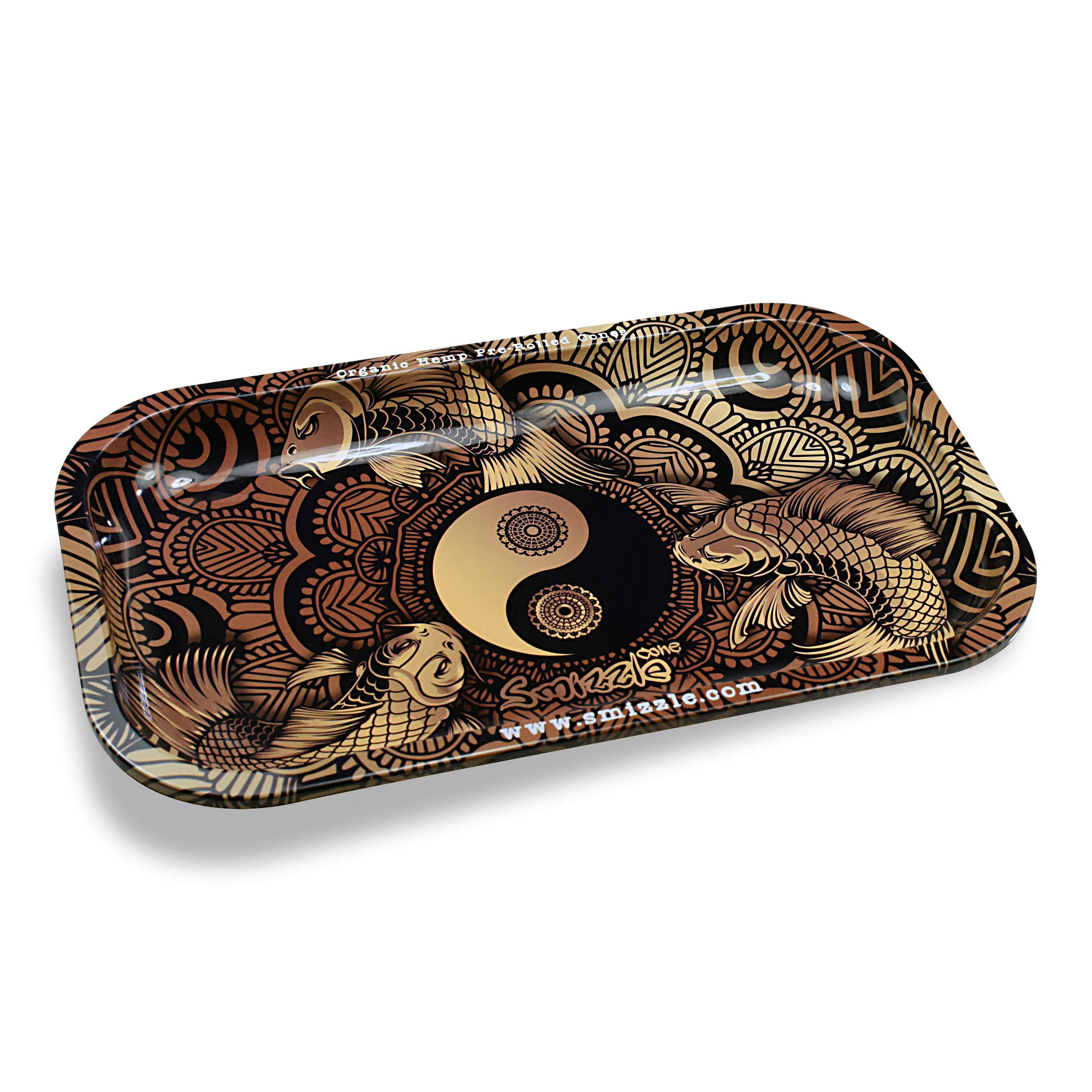 SmizzleMedium Rolling Tray - Esoteric Elements 10.75 x 6.25 (Ying Yang)