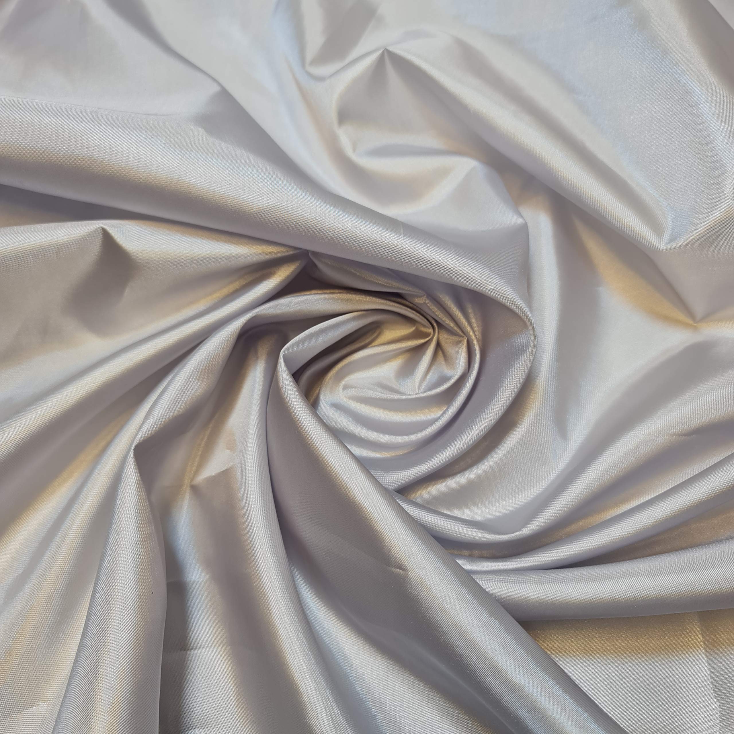 Habotai Dress Skirt Jacket Anti Static Lining Decor Fabric 150cm STH Available in 45 Colours (Silver, 1 Meter) — image 1