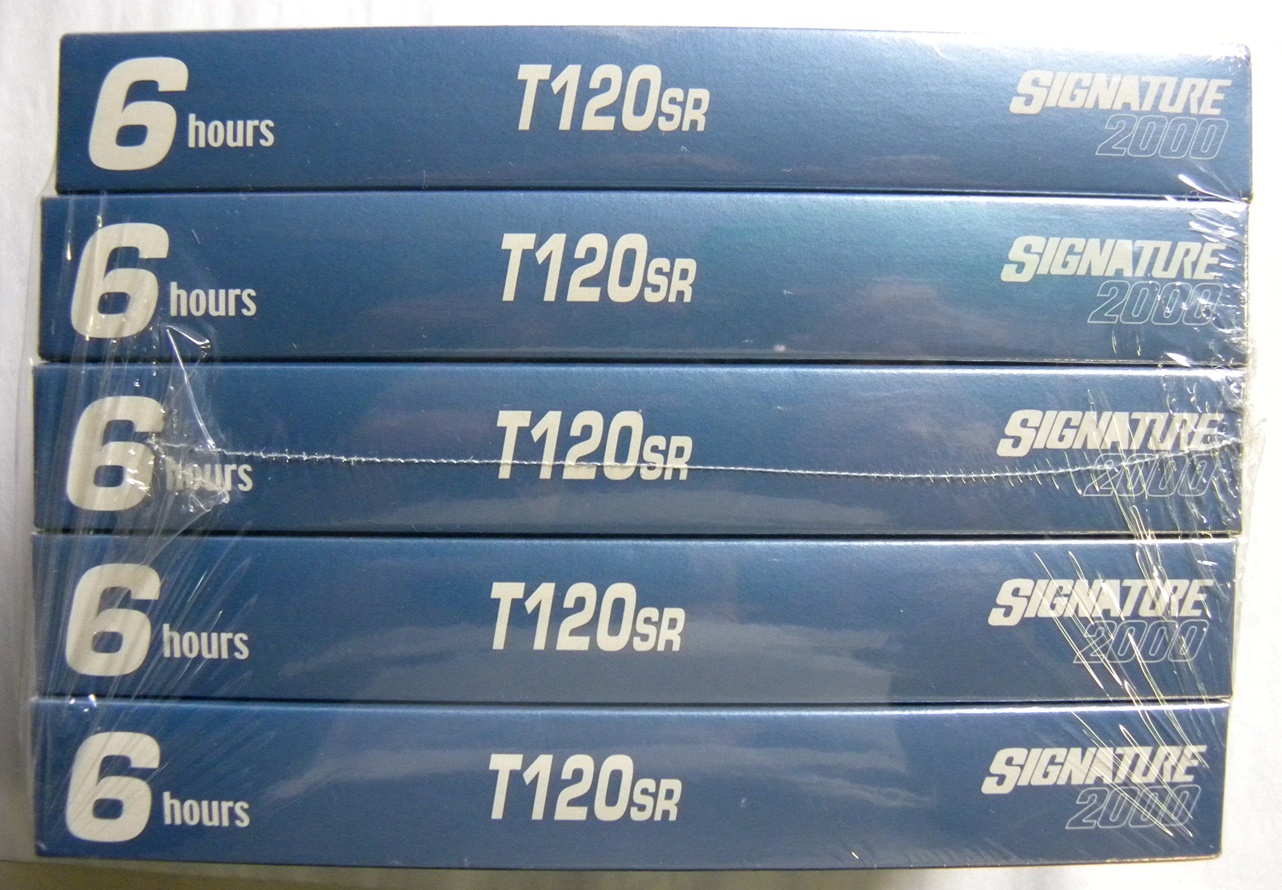 5 Pack T120sr Video Cassettes Signature 2000-image-21