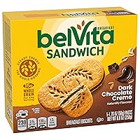 Vista 14 de belVita Breakfast Bar Biscuit Sandwiches, Dark Chocolate Creme, 30 Total Packs, 6 Boxes (2 Biscuits Per Pack)