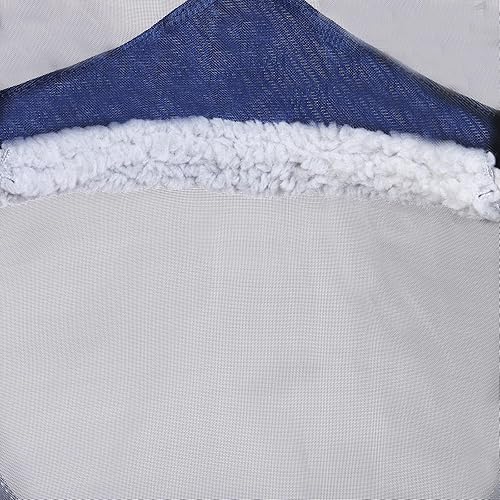 Vista 31 de Harrison Howard CareMaster Pro - Máscara luminosa para mosca de caballo, gran espacio para los ojos, nariz larga con orejas, protección UV para Azul