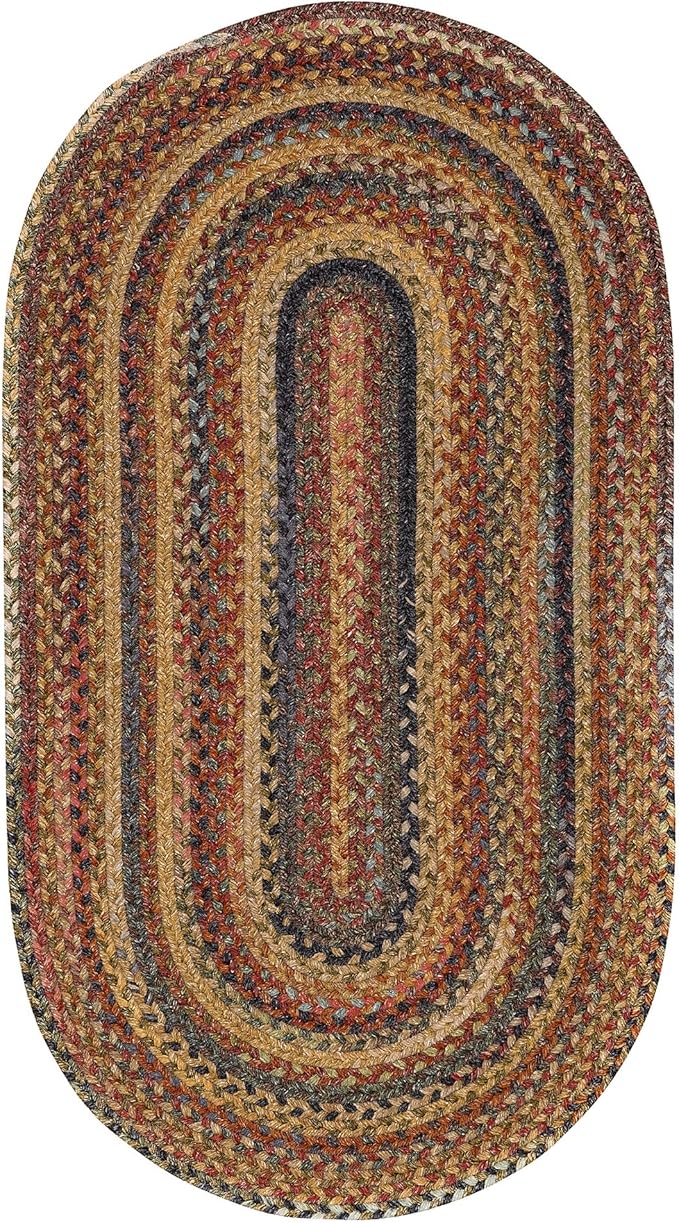 Capel American Heritage Woodstone 2'0"X3'0" Oval Braided