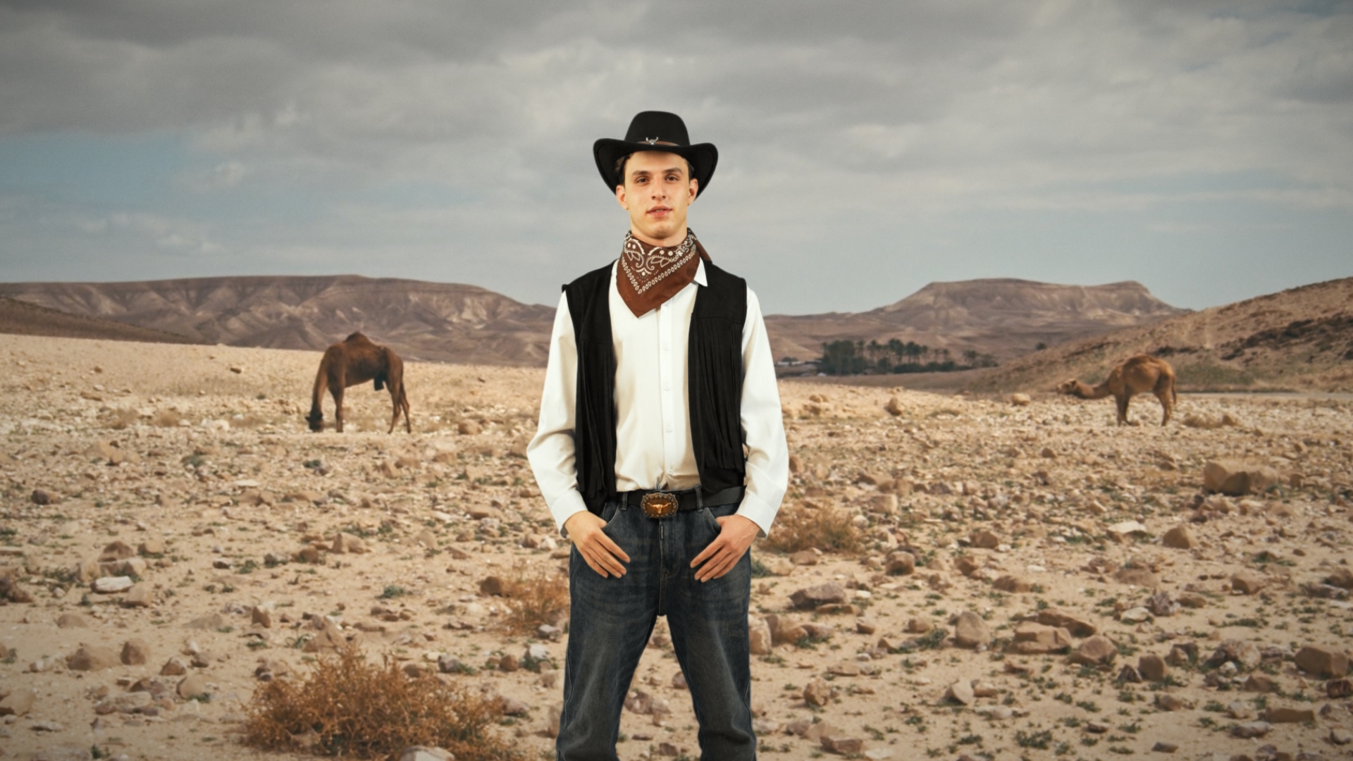 8 Stück Cowboy Kostüm Zubehör Set Deluxe Western Cowboy Outfit Kit mit