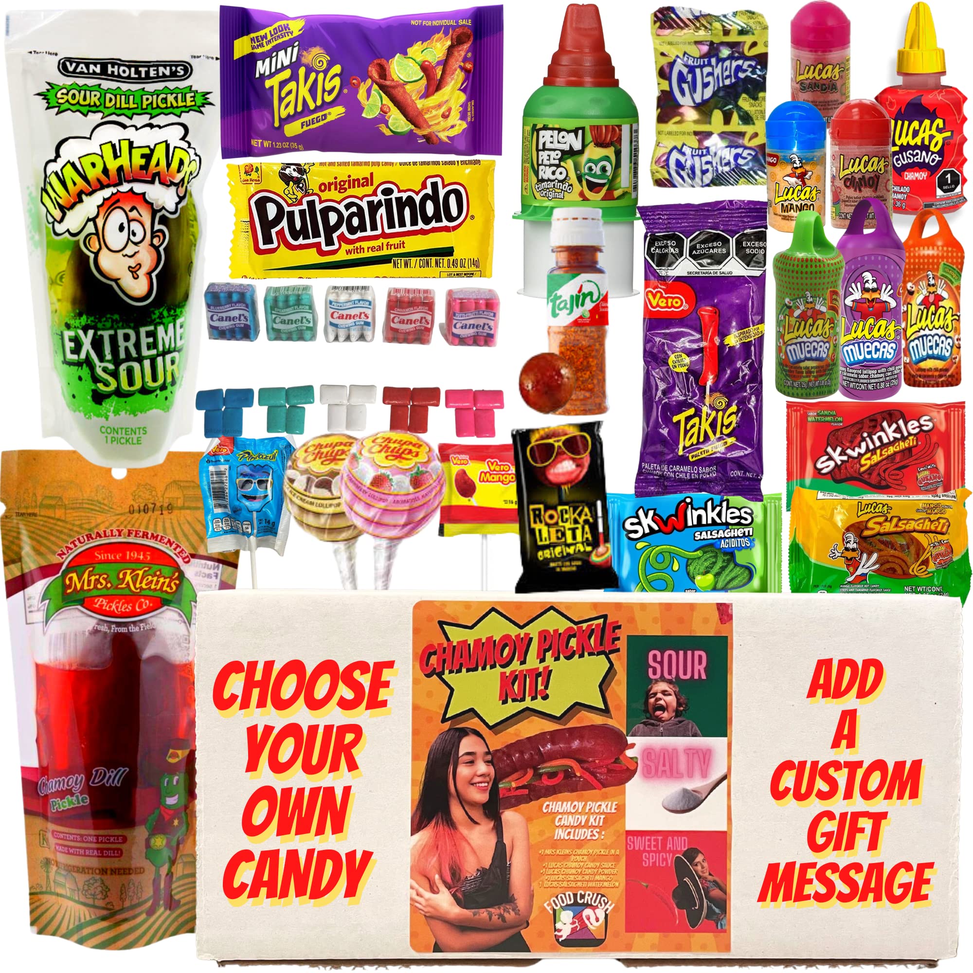 Buy Chamoy Pickle Kit Mexican Candy Gift Box Choose Your Own Candy