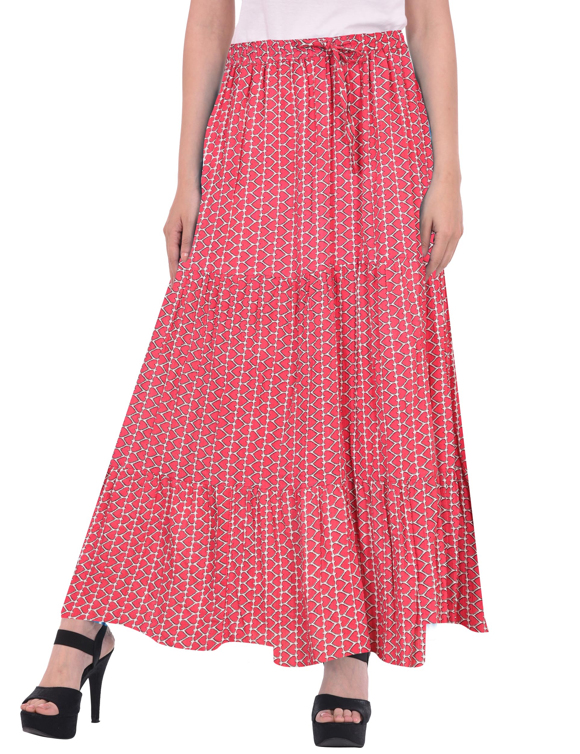 Women Maxi Skirt (FP365_Pink_Free Size)-image-40