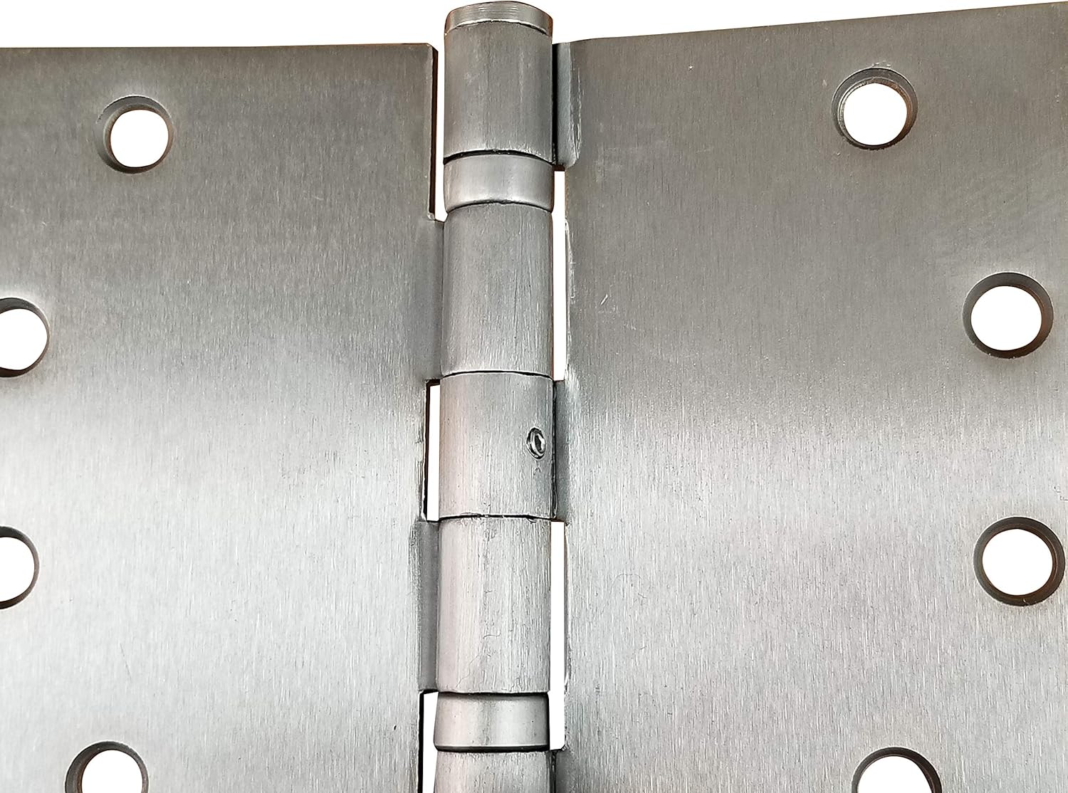 Hinge Outlet Wide Throw Hinge with 180 Degree Clearance - 4.5 Inch x 6 Inch Heavy Duty, Rust Resistant - Ball Bearing Design (Satin Chrome, 2 Pack)